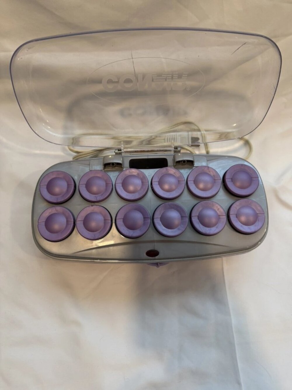 Conair ION Shine Hair Roller Large 12 flocked heat rollers with NO CLIPS